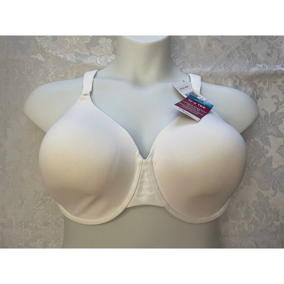 Olga Bra To a Tee Back‎ Smoothing White Size 44D Style 35145 New W Tag - Picture 1 of 7